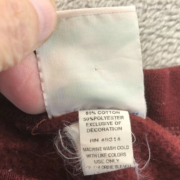 Gateway Technical College Men's Sweatshirt 3X Champion Eco Red Fleece Pullover - Picture 6 of 9